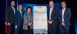 Inauguration de l'édifice Francine-Ruest-Jutras, l'immeuble abritant la nouvelle Bibliothèque publique de Drummondville