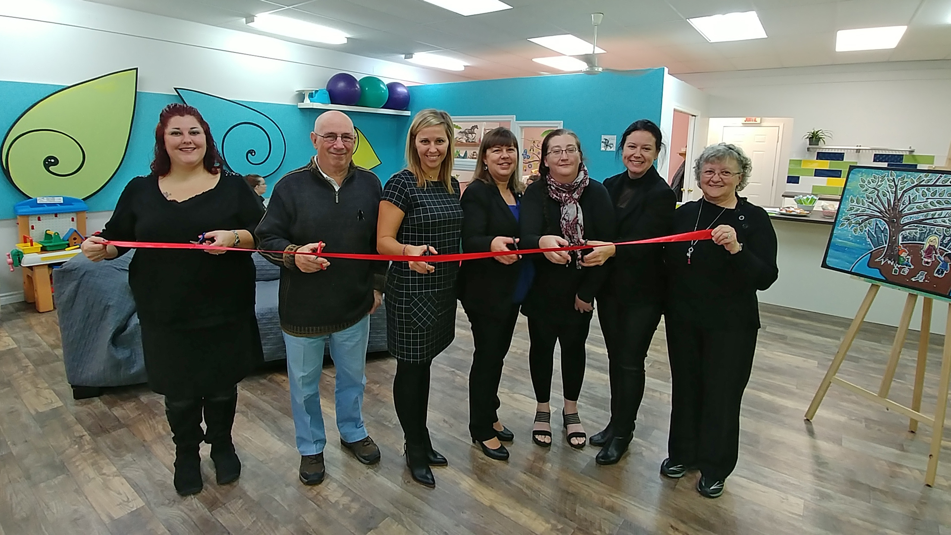 L'équipe et le conseil d'administration inaugure les nouvelles installations du Centre Pie de Drummondville