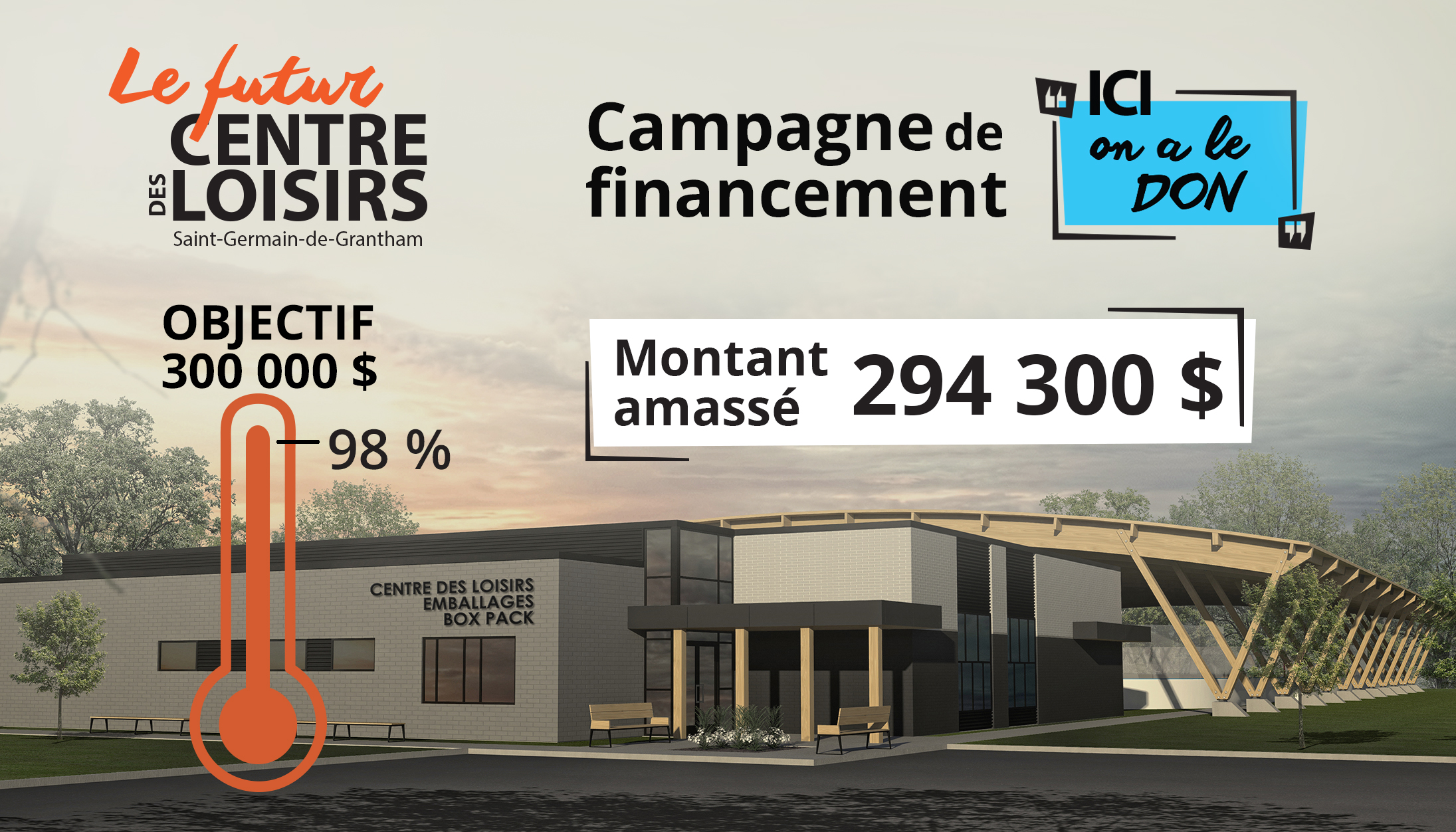 Campagne de financement du Centre des loisirs Emballages Box Pack de Saint-Germain