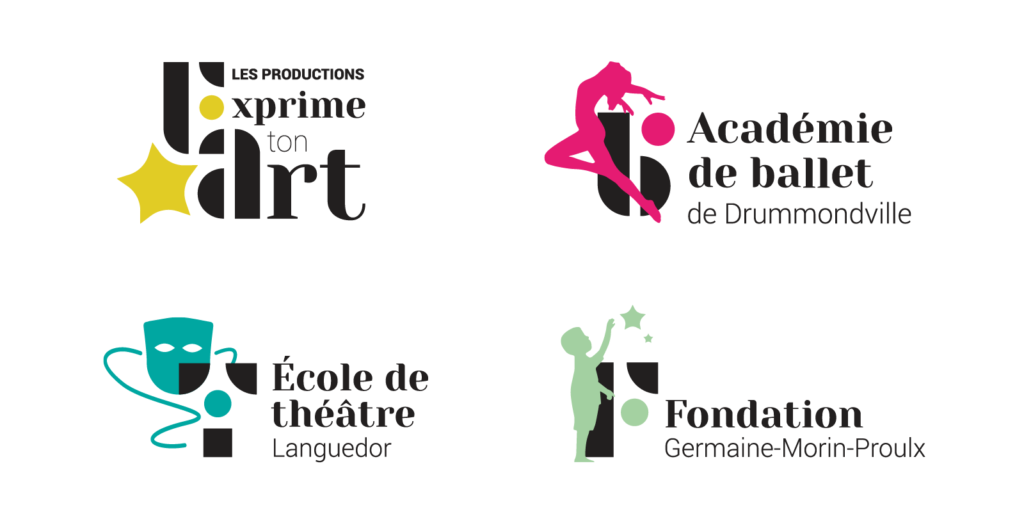 Dévoilement des nouveaux logotypes de l'Académie de ballet de drummondville et des autres écoles