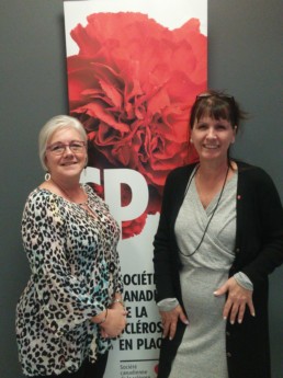 Diane Martel et Marie-Josée Boucher de la SC de la sclérose en plaques Centre-du-Québec