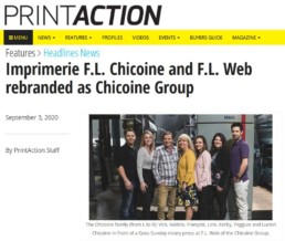 Fagnan Relations publiques revue de presse Groupe Chicoine Drummondville
