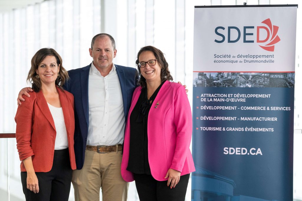 Julie Biron, Gerry Gagnon et Stephanie Lacoste SDED